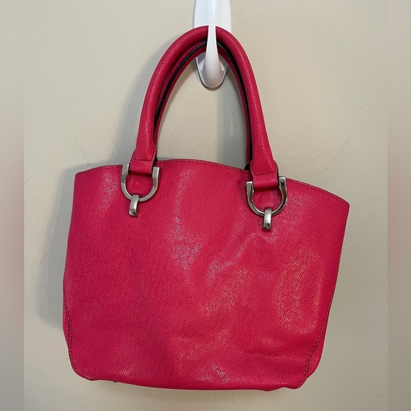 London Fog Women's Purse Crossbody Pink Faux Vegan Leather Shoulder Bag - Picture 3 of 12